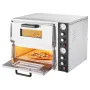 Pizza Oven Electric, 18" Double-Deck Commercial Countertop Pizza Oven, 842°F Max Temp, Indoor Pizza Maker with Thermometer, Inde