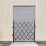 Single Folding Security Gate, 94 × 122 cm(W × H) Folding Door Gate, Steel Accordion Security Gate, Flexible Expanding Security G