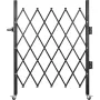 Single Folding Security Gate, 94 × 122 cm(W × H) Folding Door Gate, Steel Accordion Security Gate, Flexible Expanding Security G
