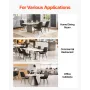 Modern Dining Room Accent Chairs Set of 4, Upholstered Fabric Side Chair for Dining Tables, Space-Saving Kitchen Table Chair wit