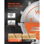 Dado Blade Set, 203 mm Diameter, 12 Sharp Alloy Teeth, 15.875 mm Arbor, Fine Finish, Stacking Dado Blades with Chippers and Shim