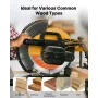 VEVOR Dado Blade Set, 203 mm Diameter, 12 Sharp Alloy Teeth, 15.875 mm Arbor, Fine Finish, Stacking Dado Blades with Chippers an