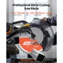 Circular Saw Blade, 185 mm Diameter, 48 Sharp Alloy Teeth, 15.875 mm Arbor, Fine Finish, Metal Cutting Blade for Circular Saw, w