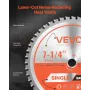 VEVOR Circular Saw Blade, 185 mm Diameter, 48 Sharp Alloy Teeth, 15.875 mm Arbor, Fine Finish, Metal Cutting Blade for Circular 