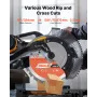 VEVOR Circular Saw Blade, 254 mm Diameter, 24 Sharp Alloy Teeth, 15.875 mm Arbor, Fine Finish, Wood Cutting Blade for Circular S