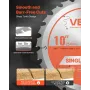 Circular Saw Blade, 254 mm Diameter, 24 Sharp Alloy Teeth, 15.875 mm Arbor, Fine Finish, Wood Cutting Blade for Circular Saw, wi