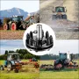 Slip Clutch, 1 3/8” PTO Slip Clutch, Smooth Round Ends PTO Friction Clutch, Carburized Steel Tractor Slip Clutch, Adjustable Rot