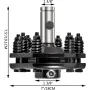glidekobling, 1 3/8” PTO-glidekobling, glatte runde ender