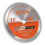 VEVOR Circular Saw Blade, 305 mm Diameter, 80 Sharp Alloy Teeth, 25.4 mm Arbor, Fine Finish, Wood Cutting Blade for Circular Saw