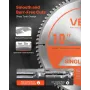 Circular Saw Blade, 254 mm Diameter, 80 Sharp Alloy Teeth, 15.875 mm Arbor, Fine Finish, Aluminum Cutting Blade for Circular Saw