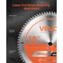 VEVOR Circular Saw Blade, 254 mm Diameter, 80 Sharp Alloy Teeth, 15.875 mm Arbor, Fine Finish, Aluminum Cutting Blade for Circul