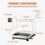 Dish Drying Rack, 2 Tier Large Capacity Dish Drainers, Rustproof Stainless Steel Dish Drainer with Drainboard, Storage Space Sav