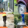 højtryksrenserpumpe, 25,4 mm aksel vandret triplex stempel
