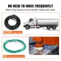 Fuel Transfer Pump, 12V DC 16 GPM 1/4 HP, Gasoline Extractor Pump with Automatic Nozzle, Discharge Hose & Suction Pipe for Gasol