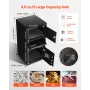3.6 Cubic Feet Drop Safe, Large Capacity Front Drop Slot Safe Box with Digital Keypad, Heavy Duty 3 Tiers Cash Depository Box wi