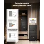 3.6 Cubic Feet Drop Safe, Large Capacity Front Drop Slot Safe Box with Digital Keypad, Heavy Duty 3 Tiers Cash Depository Box wi