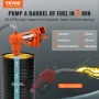 VEVOR Fuel Transfer Pump, 12V DC 20 GPM 1/4 HP, High Flow Cast Iron Gasoline Extractor Pump with Fuel Collection Box Design for 