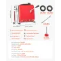 VEVOR afløbsrensermaskine, 500W 1400RPM Elektrisk rørafløbsrensemaskine Kloak slange med 40m x 16mm, 5m x 9,5mm & 0,4m x