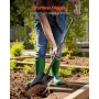 Square Shovel, 122 cm Heavy-Duty Flat Shovel, Transfer Shovels with Alloy Steel Blade and Non-Slip D-Handle, Detachable and Easy