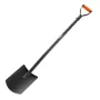 Square Shovel, 122 cm Heavy-Duty Flat Shovel, Transfer Shovels with Alloy Steel Blade and Non-Slip D-Handle, Detachable and Easy