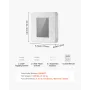 7-Day Programmable Thermostat, Home Thermostats for Heat Pump,Air Conditioner,Underfloor Heating, LED Screen with Backlight & 1C