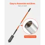 VEVOR Trench Shovel, 10.4 cm Blade Heavy-Duty Trenching Shovel, Narrow Spade Trench Digger with Fiberglass Handle and Non-Slip G