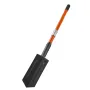 Trench Shovel, 10.4 cm Blade Heavy-Duty Trenching Shovel, Narrow Spade Trench Digger with Fiberglass Handle and Non-Slip Grip, f