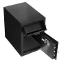 VEVOR 1.2 Cubic Feet Drop Safe, Large Capacity Front Drop Slot Safe Box with Digital Keypad, Heavy Duty 2 Tiers Cash Depository 