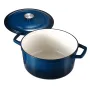 VEVOR Enameled Cast Iron Dutch Oven, 5.7L Pot with Lid and Dual Handles, Heavy-Duty Durable Cookware Pan, Oven Induction Compati