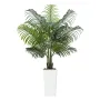 Artificial Areca Palm Tree 1524 mm, Fake Palm Tropical Plants with White Tall Planter, Faux Floor Silk Plant in Pot, Large Trees