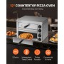 Elektrisk bordplade Pizza Ovn 12 "Justerbar temperatur 0-120min timer