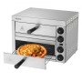 Elektrisk bordplade Pizza Ovn 12 "Justerbar temperatur 0-120min timer