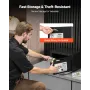 0.6 Cubic Feet Drop Safe, Drop Slot Safe Box with Password and Turn Knob, Heavy Duty Compact Cash Depository Box with a Front Lo