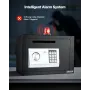 0.6 Cubic Feet Drop Safe, Drop Slot Safe Box with Password and Turn Knob, Heavy Duty Compact Cash Depository Box with a Front Lo
