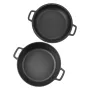 VEVOR Cast Iron Dutch Oven, 2-in-1 Pre-Seasoned Pot with Skillet Lid, 4.7L Cookware Pan with Proofing Basket, Bread Baking Acces