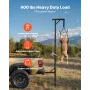 VEVOR Truck Hitch Game Hoist, 400 lbs Load Capacity, Hunting Deer Hoist with 2-inch Receiver, 360-Degree Swivel Shaft & Adjustab