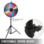 61 cm Color Prize Wheel Tripod Floor Stand Color Prize Wheel 14 Slots Dry Ease Fortune Spinner Fortune Spinning Game