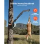 Tree Mounted Deer Hoist, 353 lbs Load Capacity, Hunting Game Hoist Winch Lift with Ratchet Strap, Heavy Duty Deer Hanger for Ski