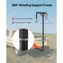 Truck Hitch Game Hoist, 300 lbs Load Capacity, Hunting Deer Hoist with 2-inch Receiver, 360-Degree Swivel Shaft & Adjustable Hei