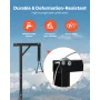 Truck Hitch Game Hoist, 300 lbs Load Capacity, Hunting Deer Hoist with 2-inch Receiver, 360-Degree Swivel Shaft & Adjustable Hei