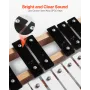 VEVOR Klokkespil Xylophone, 27 toner, Professionelt Xylophone Percussion Instrument, med Metal Keys, Inkluderer 4 Mallets, Carry