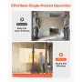 Drywall Lift, Heavy-Duty 68 kg Sheetrock Hoist for Ceiling & Wall Installation, One Person Drywall Installation, 1219x4878 mm Ma
