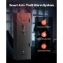 4 Gun Safe, Long Gun Cabinet for Rifles and Pistols, Quick Access Rifle Safe with 2 Ammo Slots, 2 Pistol Pockets & 2 Adjustable 