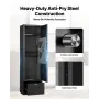 4 Gun Safe, Long Gun Cabinet for Rifles and Pistols, Quick Access Rifle Safe with 2 Ammo Slots, 2 Pistol Pockets & 2 Adjustable 