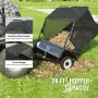 Tow Behind Lawn Sweeper, 127 cm Pull Behind Lawn Sweeper, 26 cu. ft Large Capacity Leaf & Grass Collector, Heavy Duty Garden Swe