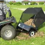 VEVOR Tow Behind Lawn Sweeper, 127 cm Pull Behind Lawn Sweeper, 26 cu. ft Løv- og græsopsamler med stor kapacitet, Heavy Duty
