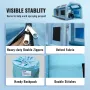 Inflatable Spray Booth Car Paint Tent 701 cm x 396 cm x 259 cm Filter System 2 Blowers