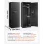 6-8 Gun Safe, Long Gun Cabinet for Rifles and Pistols, Quick Access Rifle Safe with 3 Ammo Slots and 2 Adjustable Racks, Large D
