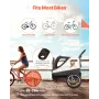 VEVOR Dog Bike Trailer, Supports up to 45 kg, 2-in-1 Pet Stroller Cart Bicycle Carrier for Small & Large Dogs, Easy Folding Fram
