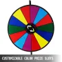 61 cm Color Prize Wheel Tripod Floor Stand Color Prize Wheel 14 Slots Dry Ease Fortune Spinner Fortune Spinning Game